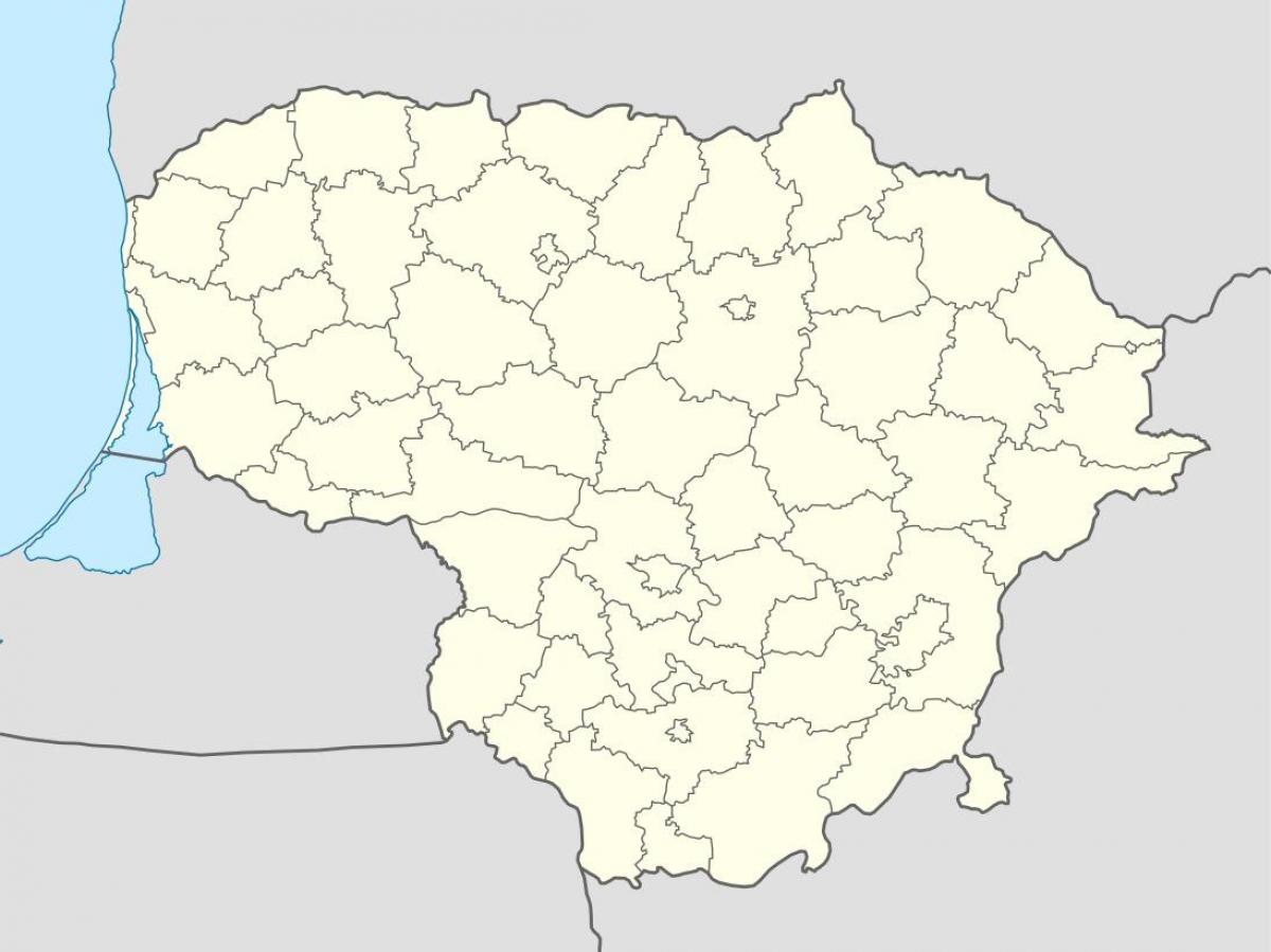 Karte von Litauen-Vektor