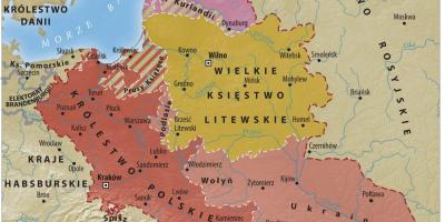 Karte des Großherzogtums Litauen
